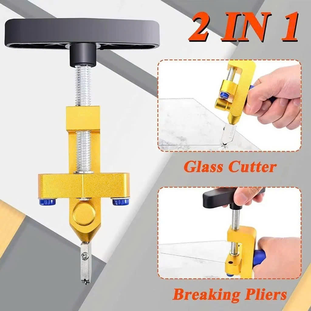 Dụng Cụ Cắt Gạch, Cắt Kính Đa Năng 2in1 – Thiết Kế Thông Minh, Nhỏ Gọn, Dễ Sử Dụng