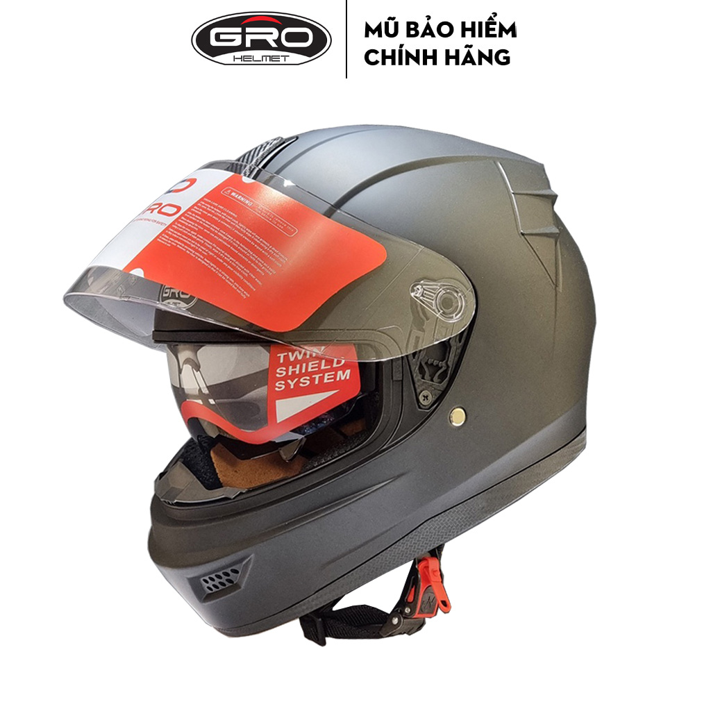 Nón bảo hiểm phượt Full Face GRO ST12, kiểu dáng thể thao, trẻ trung, hiện đại- Hàng chính hãng