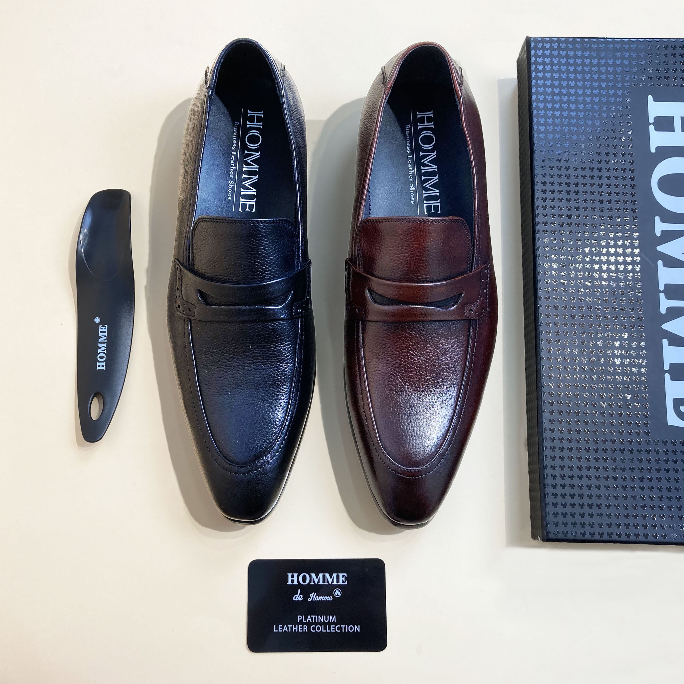 Giày Homme Bayswater - Penny Loafer Italian Leather Dress Shoes