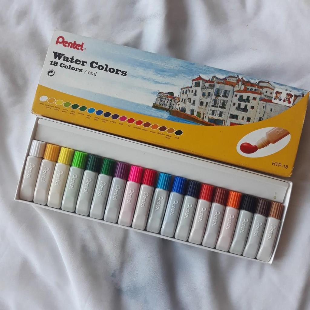 Màu Nước Dạng Tuýp Pentel Water Color HTP - 12 màu/18 màu/24 màu