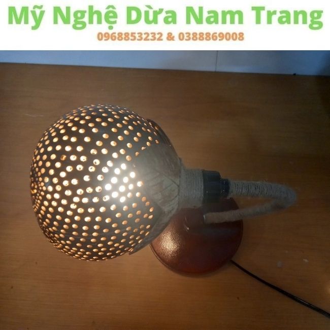 Đèn trang trí gáo dừa | Đèn ngủ gáo dừa | Đèn gáo dừa