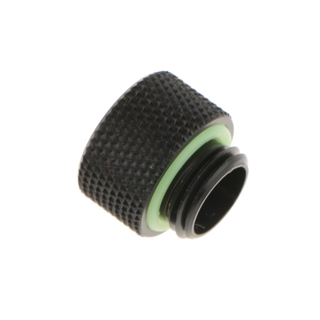 Fitting Extender G1/4 Thread Matt Black Copper For PC Cooling 10mm