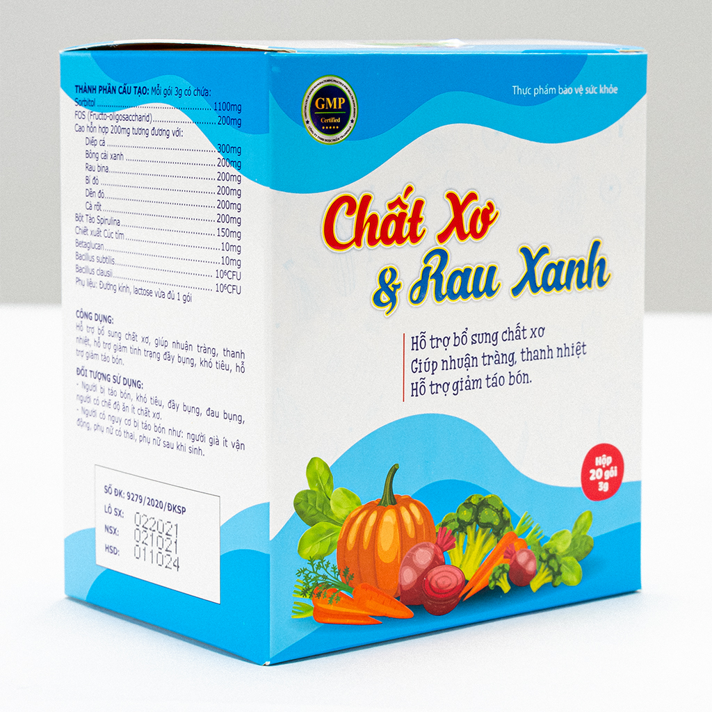 Giải nhiệt, giảm táo bón, nhuận tràng - Chất xơ & Rau Xanh Speclife