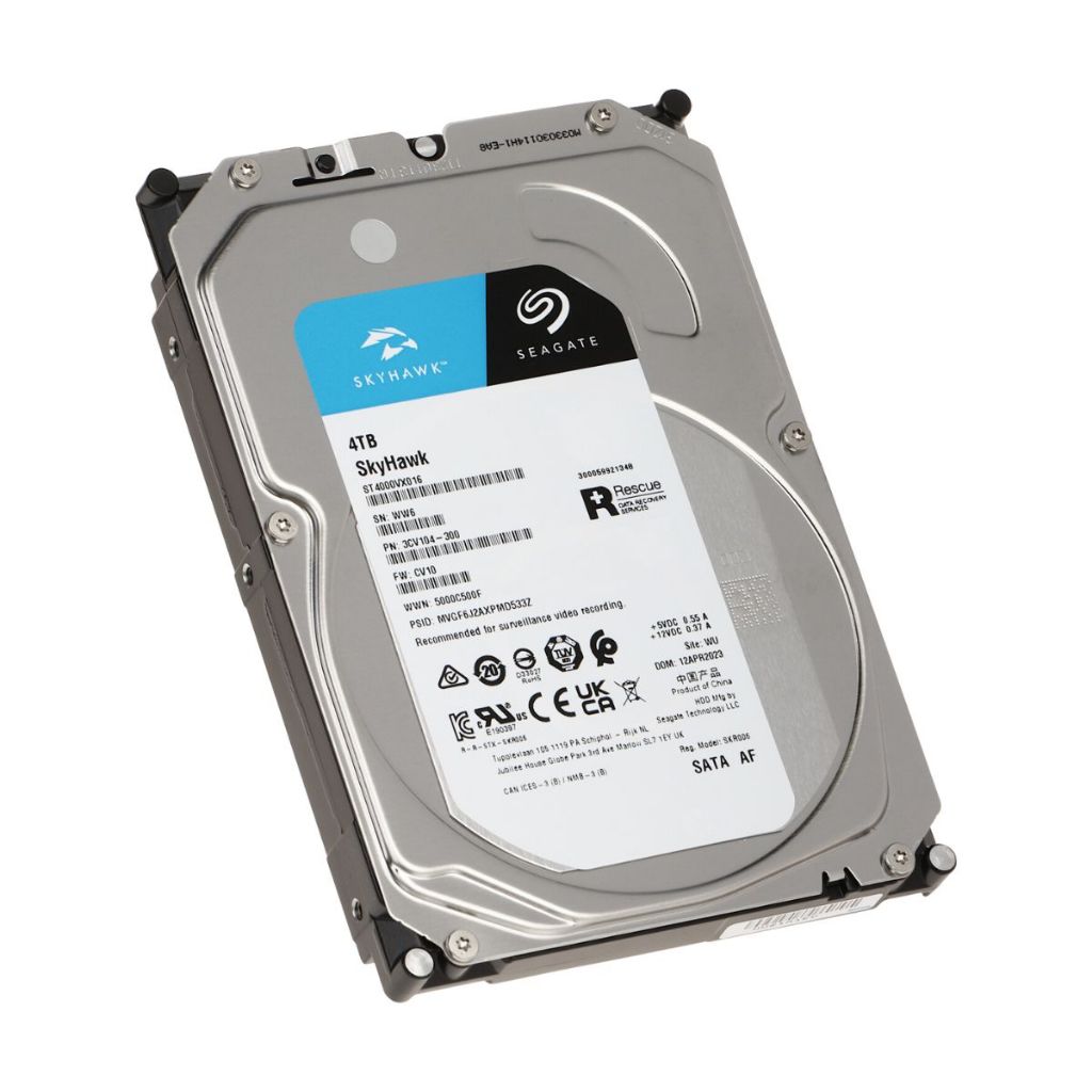 Ổ CỨNG HDD CHUYÊN DỤNG CHO CAMERA SEAGATE SKYHAWK 4TB - GHI LIÊN TỤC, DUNG LƯỢNG LỚN, TỐC ĐỘ CAO - HÀNG CHÍNH HÃNG