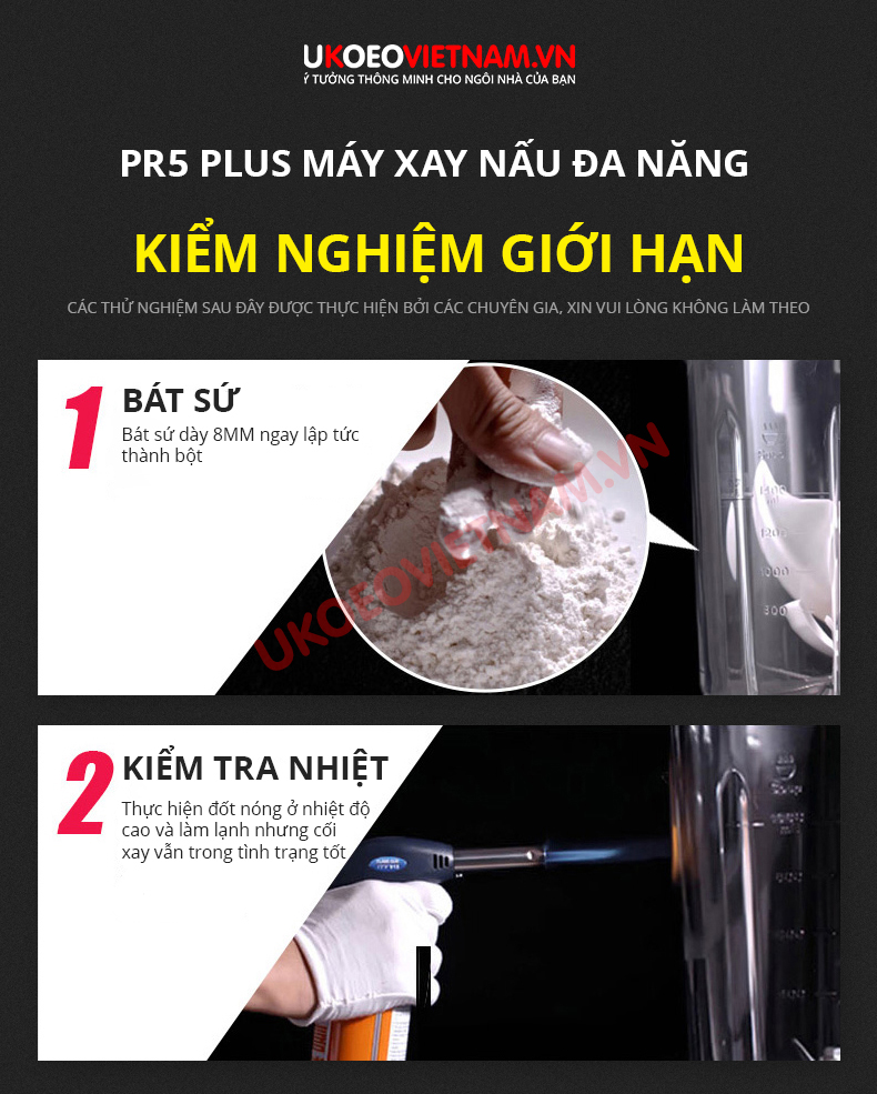 Máy Xay Nấu Sữa Hạt Đa Năng UKOEO PR5 PLUS - HÀNG CHÍNH HÃNG