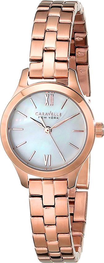 Đồng Hồ Nữ Dây Thép Không Gỉ Caravelle 44L156 (28mm) - Vàng Hồng