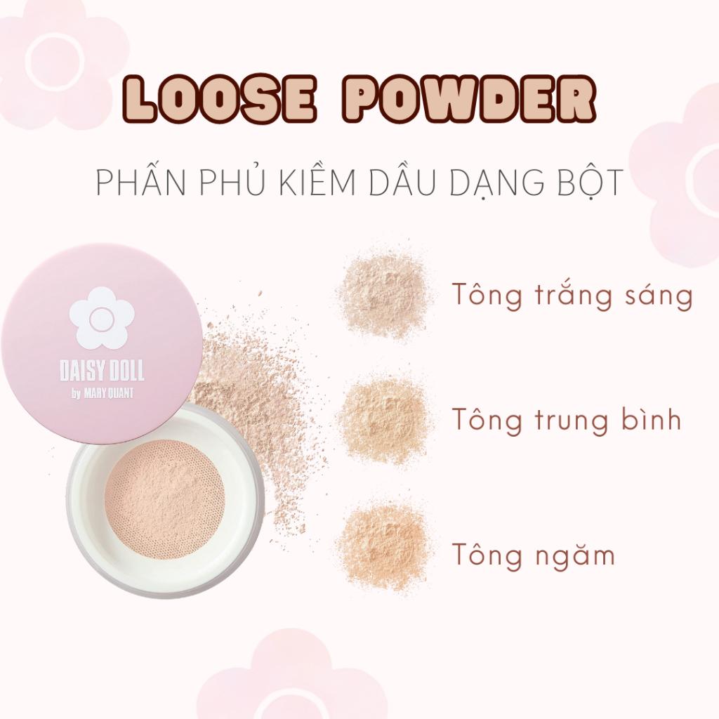 Phấn Phủ Kiềm Dầu Daisy Doll Nhật Bản Dạng Bột Tơi Chống Thấm Nước Kiểm Soát Dầu 5g SPF 25 PA+++