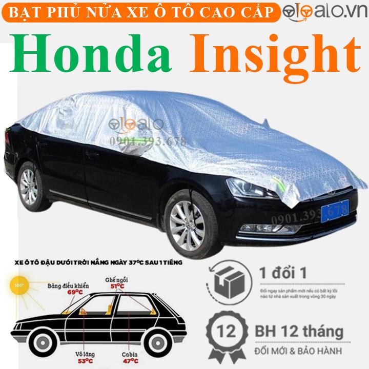 Bạt phủ nửa nóc xe Honda Insight vải dù 3 lớp