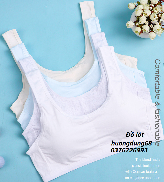 Hình ảnh Bra / Áo Lá Nữ Sinh Cotton Tinh Khiết MILK Xuất Đông ( AL : 212 ) Hàng Loại Đẹp.