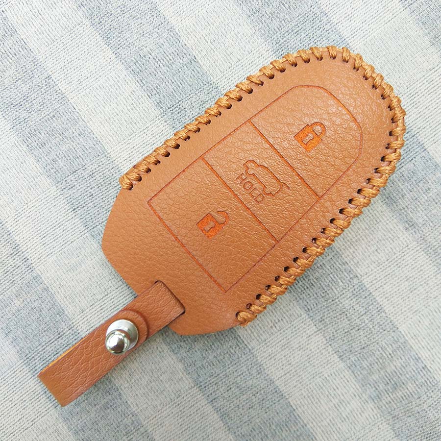Bao da chìa khóa smartkey xe hơi Peugeot