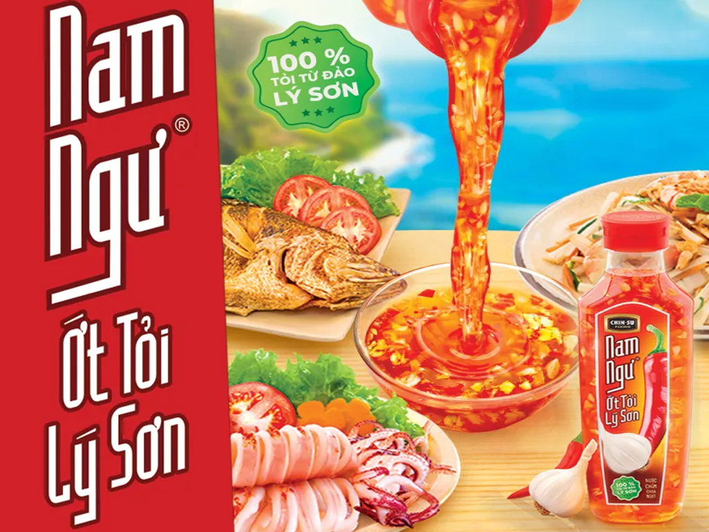 Combo 2 Chai Nước mắm Nam Ngư ớt tỏi Lý Sơn 300ml