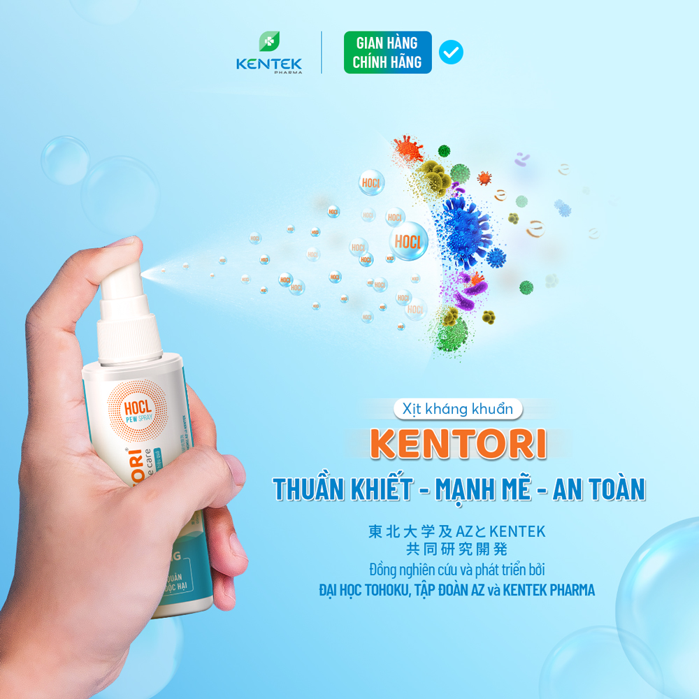 Xịt khuẩn, khử trùng, khử mùi - Sạch khuẩn nhanh trong 5 giây Kentori Hygiene Care | Chai 30ml