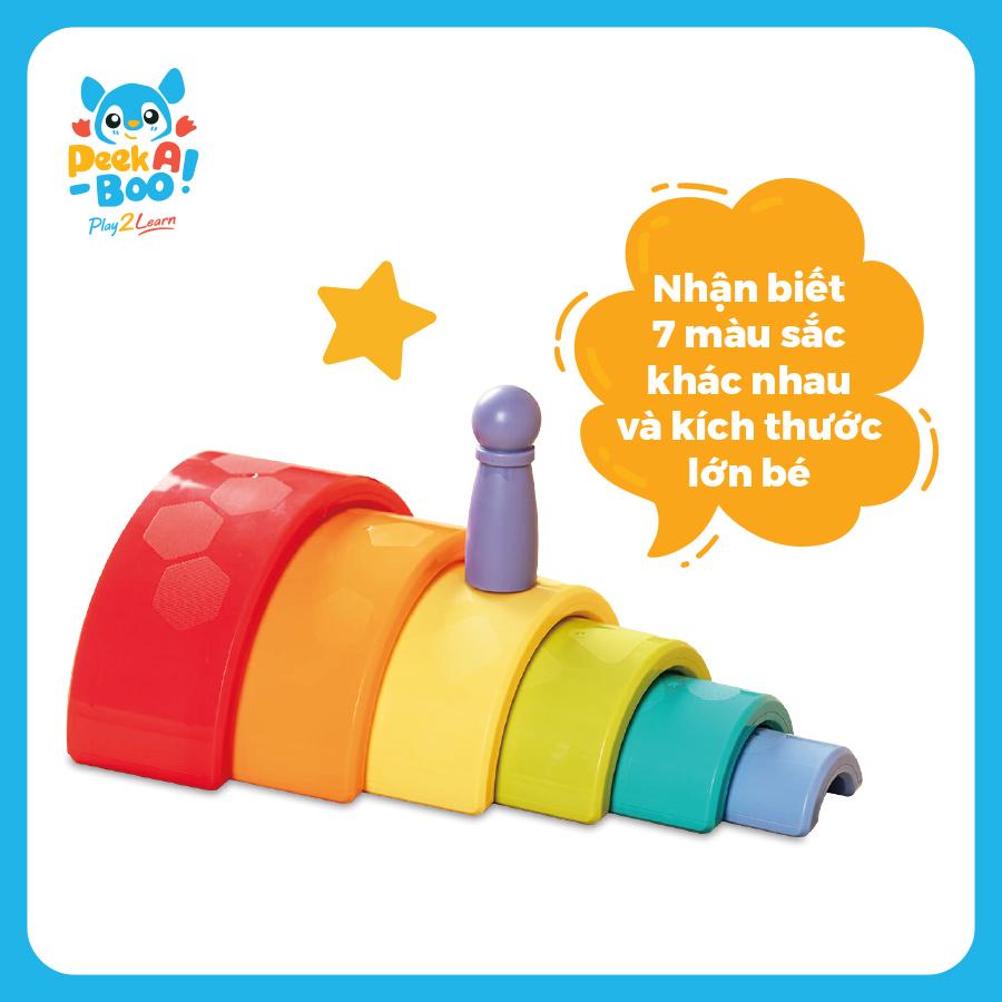 Đồ Chơi Tắc Kè Cầu Vồng Phát Triển Tư Duy Cho Bé PEEK A BOO PAB035