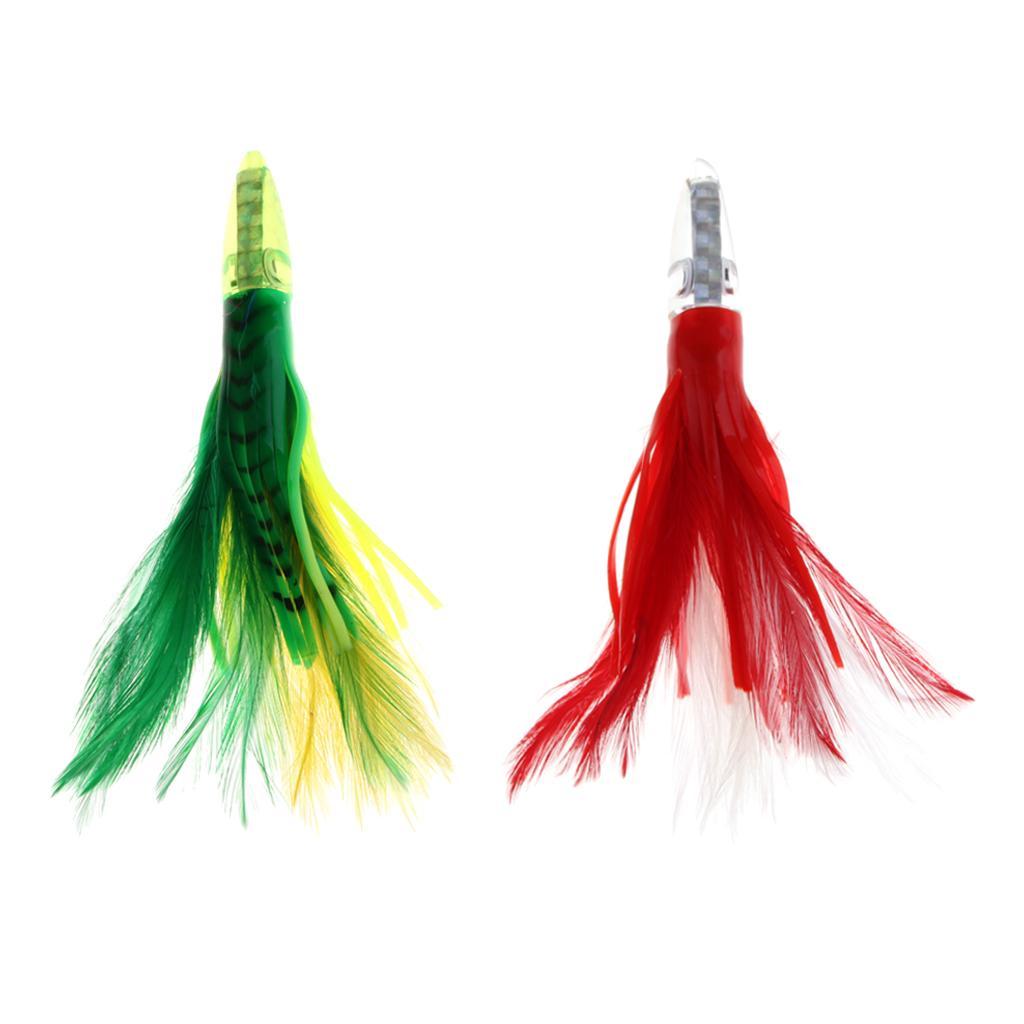 2pcs Fishing Lures Squid Octopus Skirts Lure Soft Baits Crankbaits