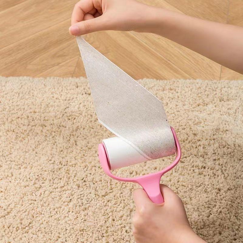 Cây lăn bụi đa năng làm sạch quần áo và ga giường - lõi giấy, con lăn bụi, thích hợp để lăn và thu gom bụi bẩn