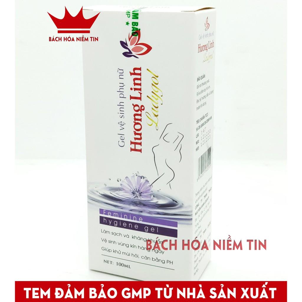 Gel vệ sinh phụ nữ Hương Linh - chiết xuất lá trầu không, lô hội  khử mùi kháng khuẩn hết viêm nhiễm hiệu quả - 100ml