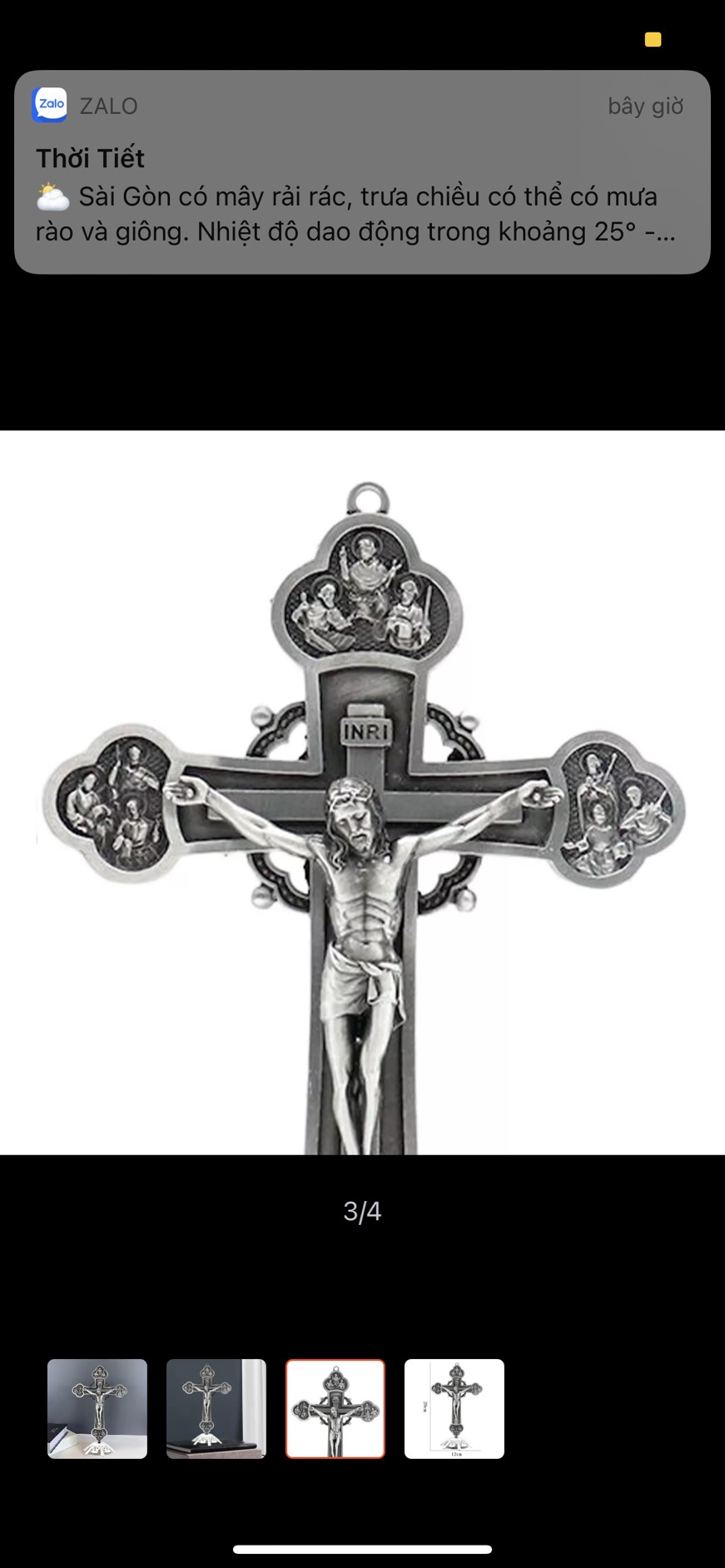THÁNH GIÁ CHÚA JESUS - GIÊSU CÔNG GIÁO ĐỂ BÀN , XE HƠI TRỪ TÀ , BÌNH AN , BAN PHƯỚC CAO 20cm