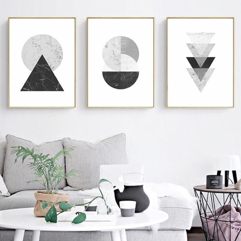 Tranh canvas bộ 3 bức hiện đại