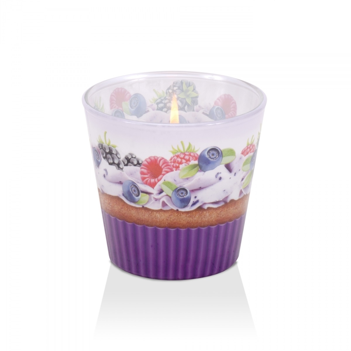 Ly nến thơm Bartek Candles BAT5568 Fruit Muffins 115g (Hương hoa quả)