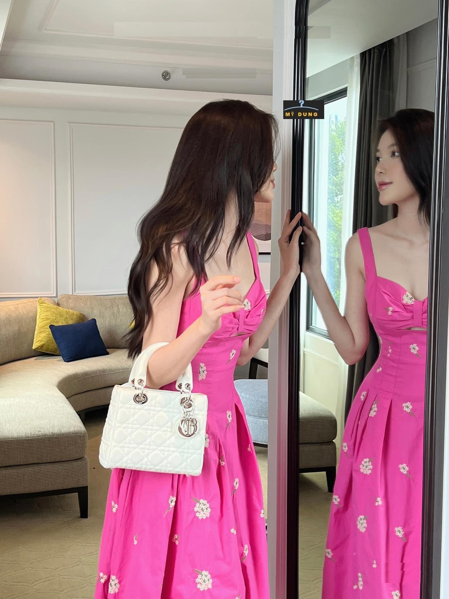 SIÊU  SIÊU NGỌT NGỌT VỚI EM-ĐẦM MIDI HOA THÊU- STYE TIỂU THƯ NHẸ NHÀNG- SANG TRỌNG, ĐÁNG YÊU, GỢI CẢM - HÀNG THIẾT KỂ LOẠI 1, FORM CHUẨN KHÔNG CẦN CHỈNH, MÊ LẮM CÁC NÀNG ƠI