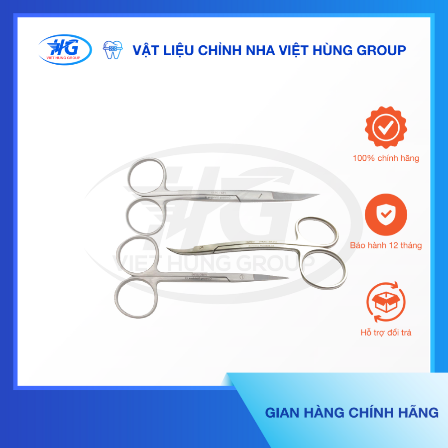 Kéo Cắt Chỉ Cán Trắng PMC - VIỆT HÙNG GROUP