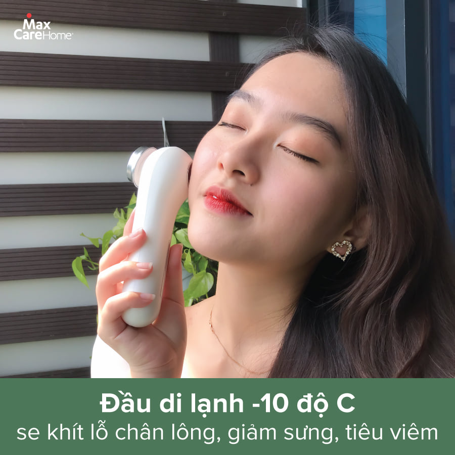 Máy đẩy tinh chất Ion dưỡng da nóng lạnh Hot & Cool Maxcare Max888PRO - Máy điện di tinh chất trắng da Maxcare Beauty Device - làm sạch sâu - đẩy tinh chất - cấp ẩm - chăm sóc và dưỡng trắng da