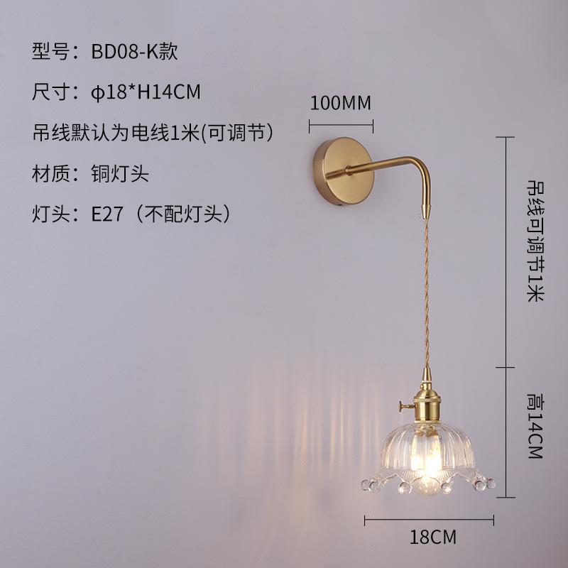 Giá Đặc Biệt Bắc Âu Lối Đi Đèn Đèn Tường Nhà Sáng Tạo Phòng Ngủ Phòng Khách Nền Đèn Tường Cafe Nghiên Cứu Đèn Tường