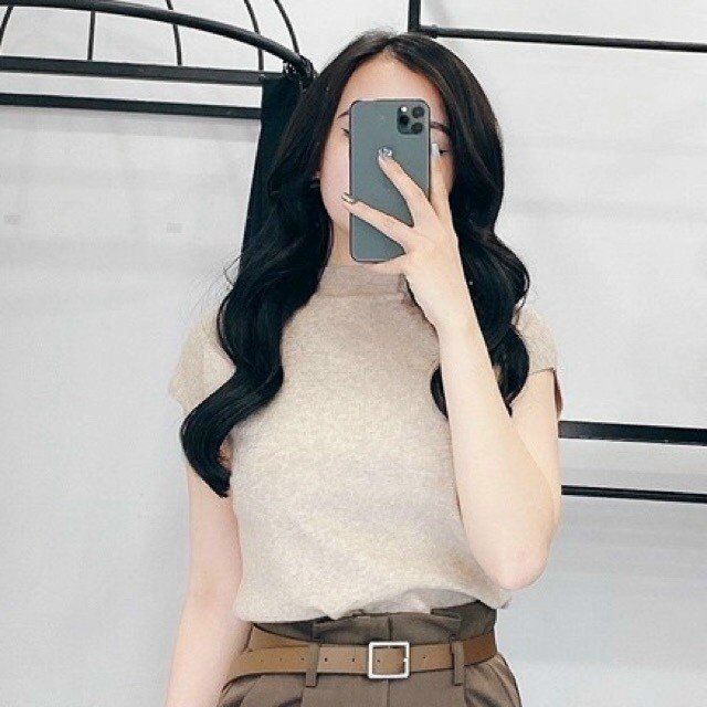 Áo Len Nữ Cổ Lọ Vai Hến Full Màu Trơn Dáng Ôm Thời Trang Kiểu Hàn Quốc