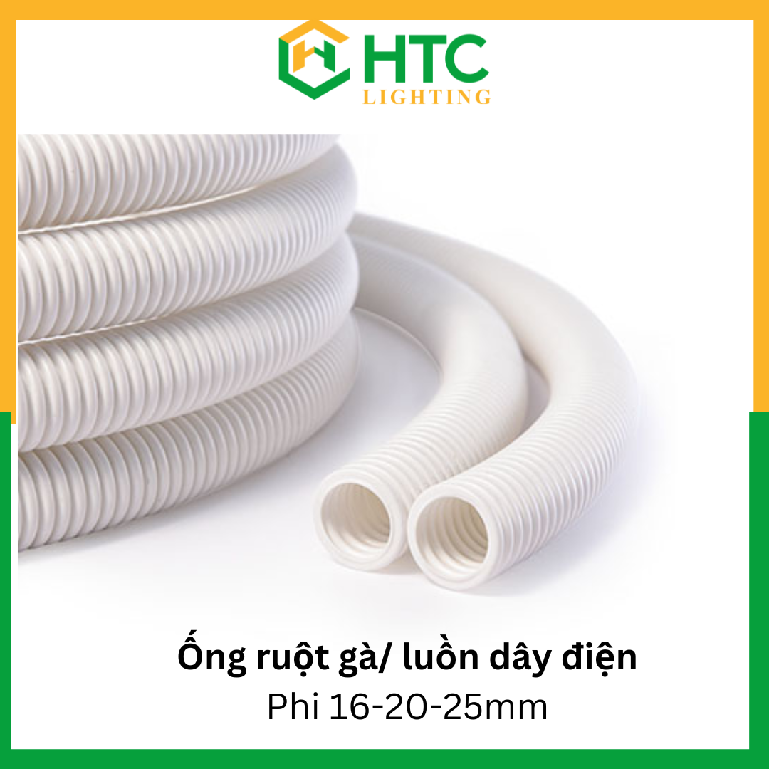 Ống luồn dây điện, ống ruột gà, ống xả máy lạnh 16 20 25m (bán lẻ) - Luồn điện phi 25