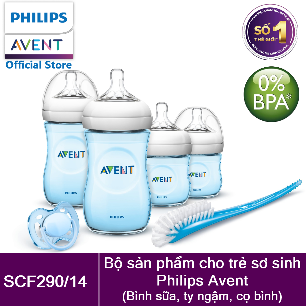 Bộ bình sữa, ty ngậm thiết kế tự nhiên Philips Avent