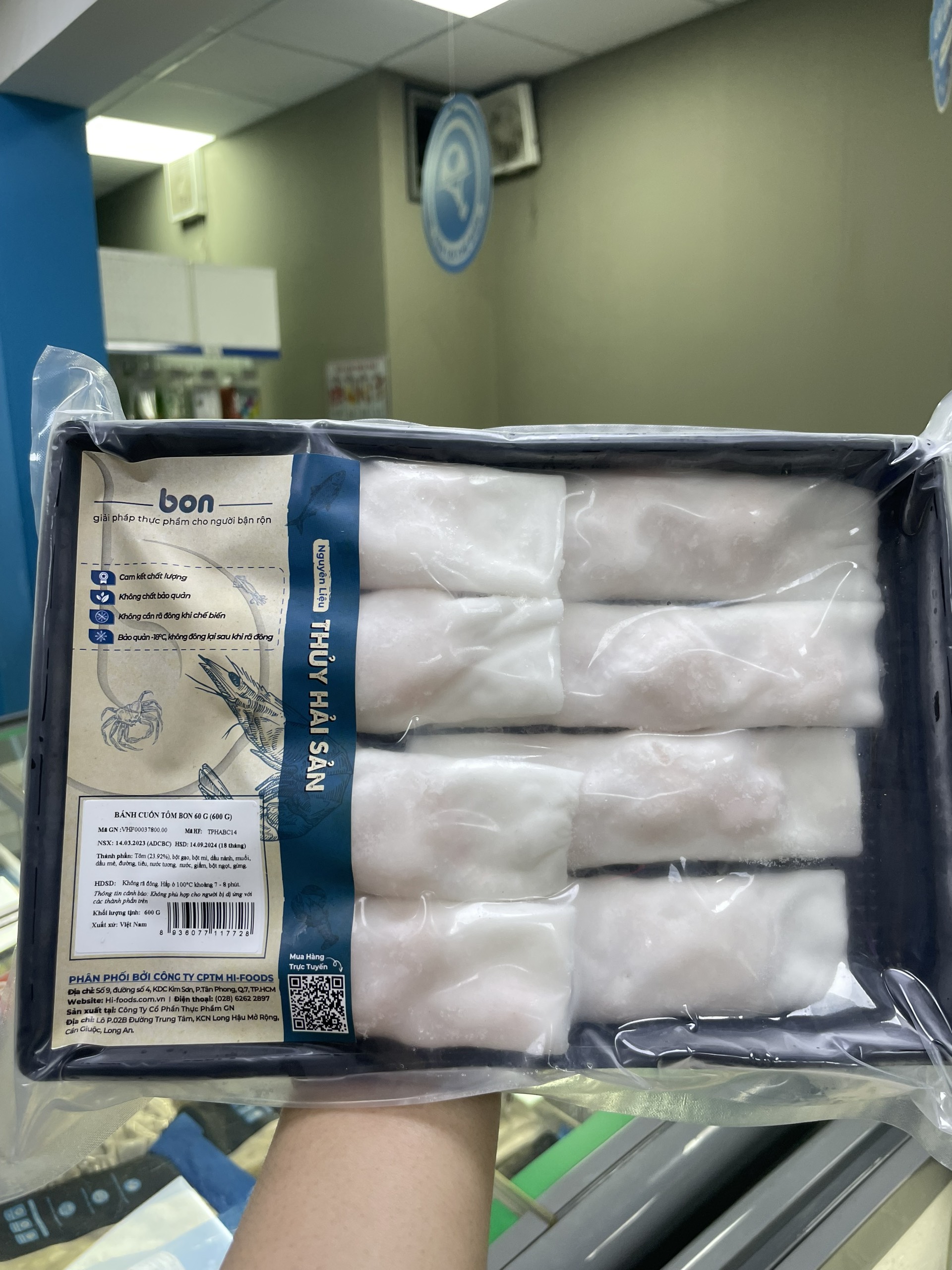 Bánh cuốn tôm BON 600gr