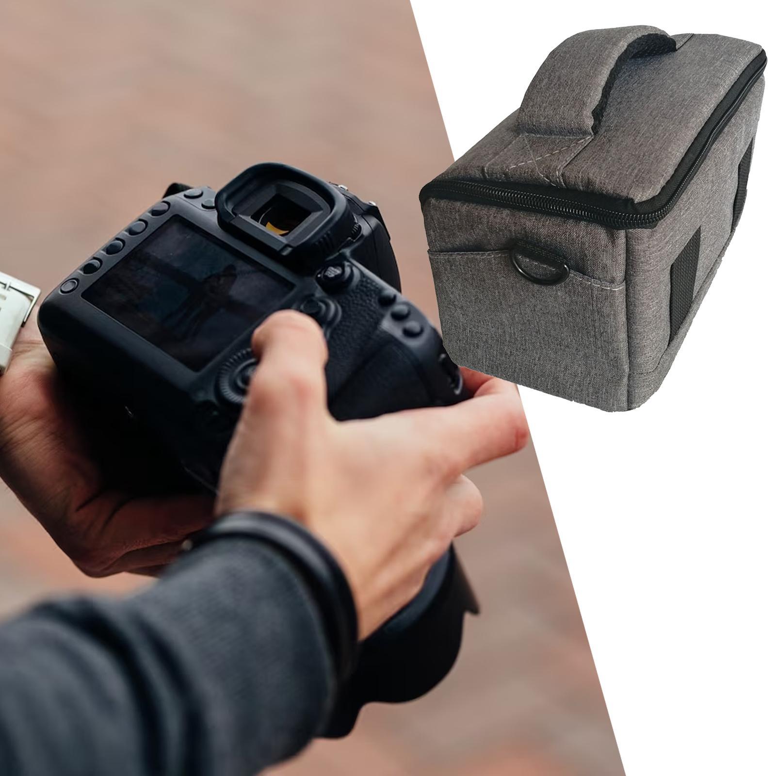 Camera Case Bag DSLR Slr Bag Storage with Handle Anti-shock Hiking Lightweight Photographer Traveling Compact DSLR Camera Bag Shoulder Strap
