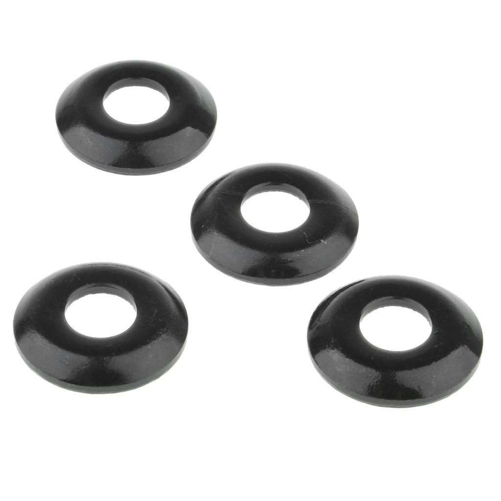 2-4pack Skateboard Truck Rebuild Kit Bushings Washers Pivot Cups Cone Black