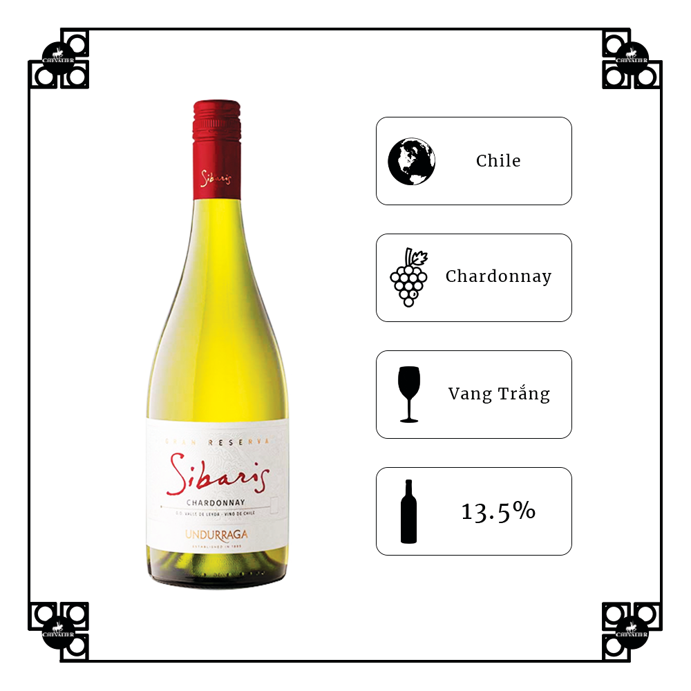 Rượu Vang Trắng Undurraga Sibaris Gran Reserva Chardonnay