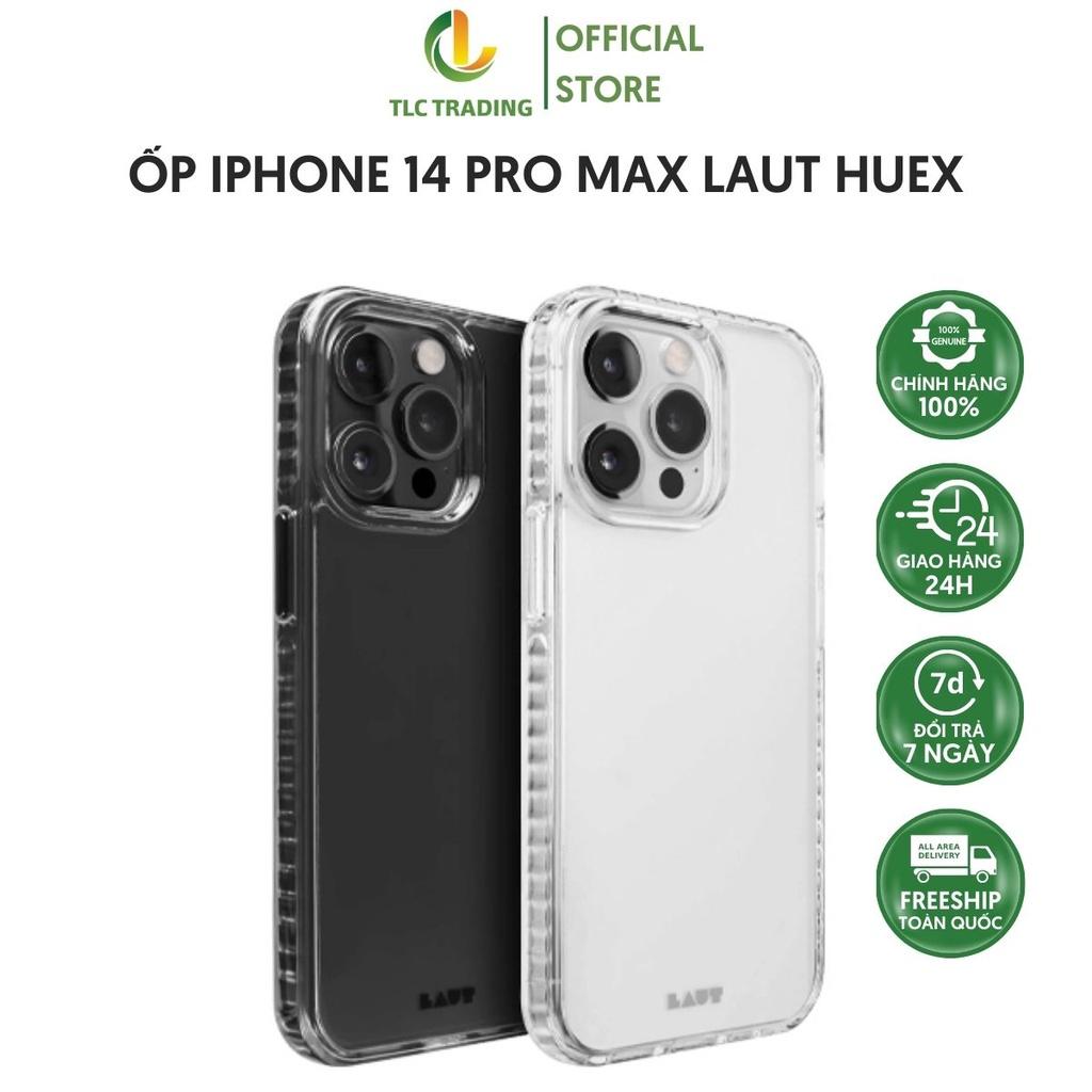Ốp Lưng Dành Cho IPhone 14 Pro Max LAUT Huex Crystal Thiết Kế Đơn Giản Màu Trong Suốt Chống Sốc - Hàng chính hãng