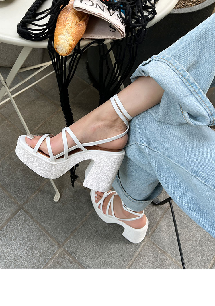 Giày sandal cao gót nữ kiểu chiến binh đế xuồng cao tôn dáng