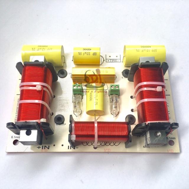 Phân tần loa đôi 2 bass 1 treble TP-999, 01 cái mạch phân âm, mạch loa, thùng loa đôi, loa array, loa treo, loa rời