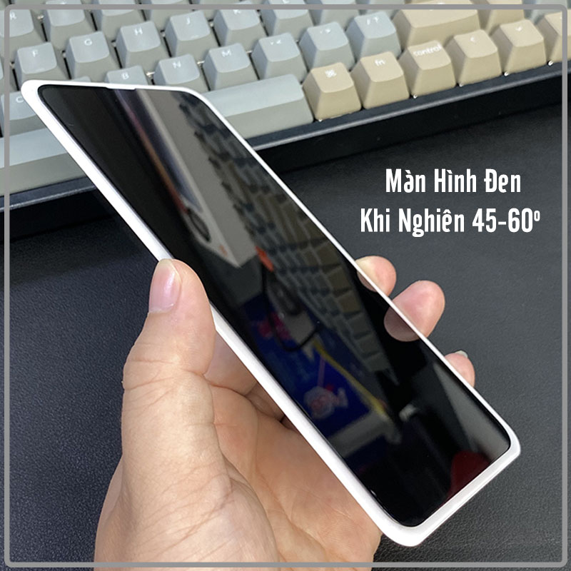 Kính cường lực cho Xiaomi Redmi 10x 5G chống nhìn trộm full viền đen