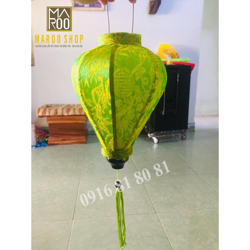 COMBO Đèn lồng Hội An vải lụa kiểu tỏi size 20 cm đủ màu chuyên dùng trang trí