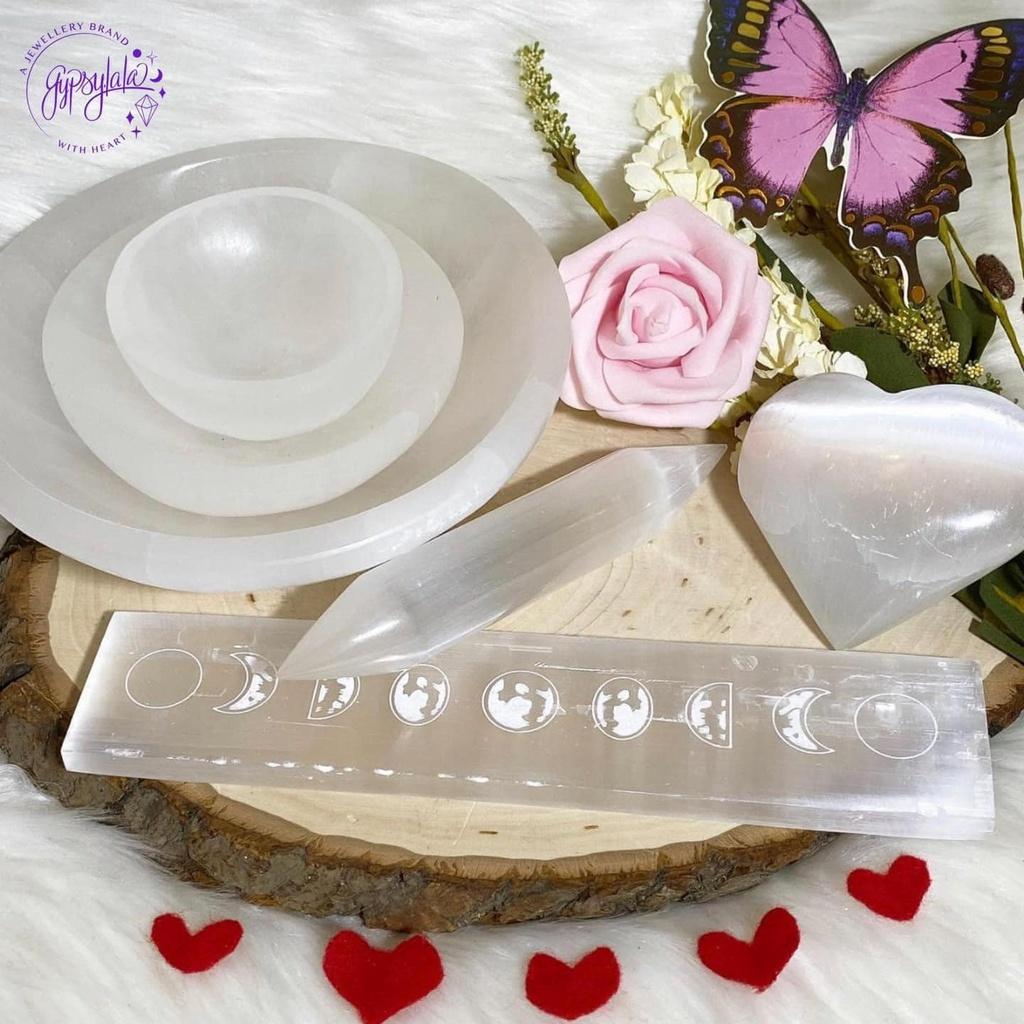 Tinh thể thanh tẩy Đá Selenite nhiều kiểu SP001683 Gypsy.lala