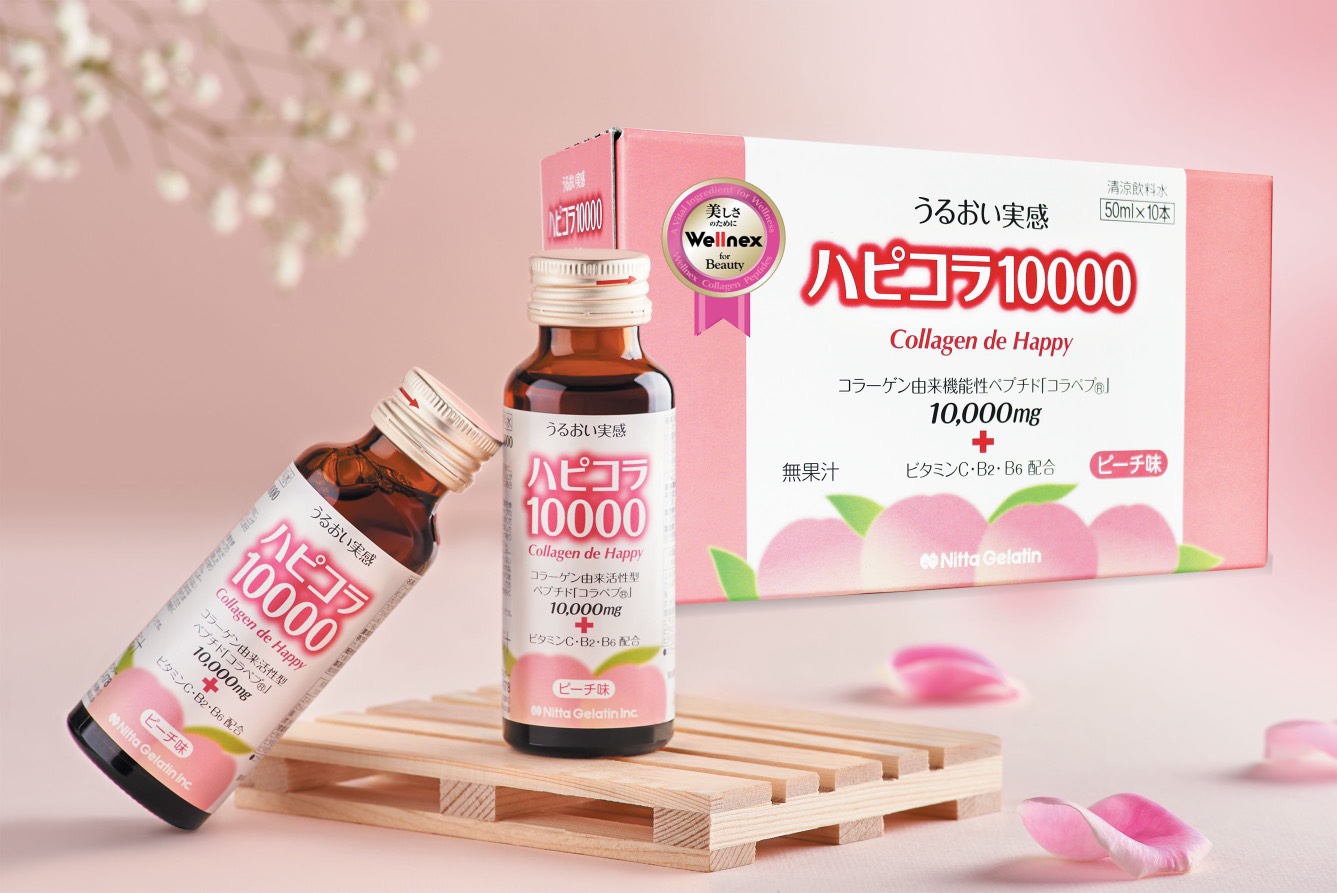 Collagen nước đậm đặc De Happy 10.000 mg ( Nhật ) Tăng sức độ đàn hồi, giảm nếp da, làm chậm quá trình lão hóa da, khớp, tăng cường sức khỏe tổng thể - QuaTangMe Extaste