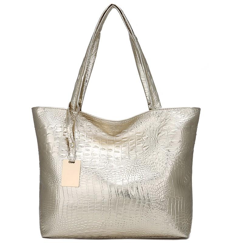 Tote Bag Crocodile Pattern Women's Shoulder Bag Portable Women's Bag Fashion European and American Style Backpack Custom