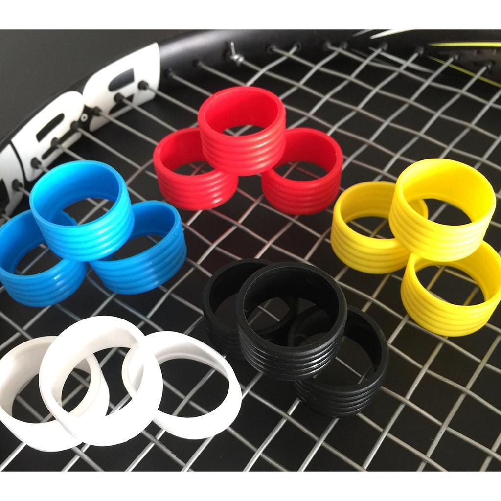 2pcs Silicone Tennis Racket Racquet Handle Loop