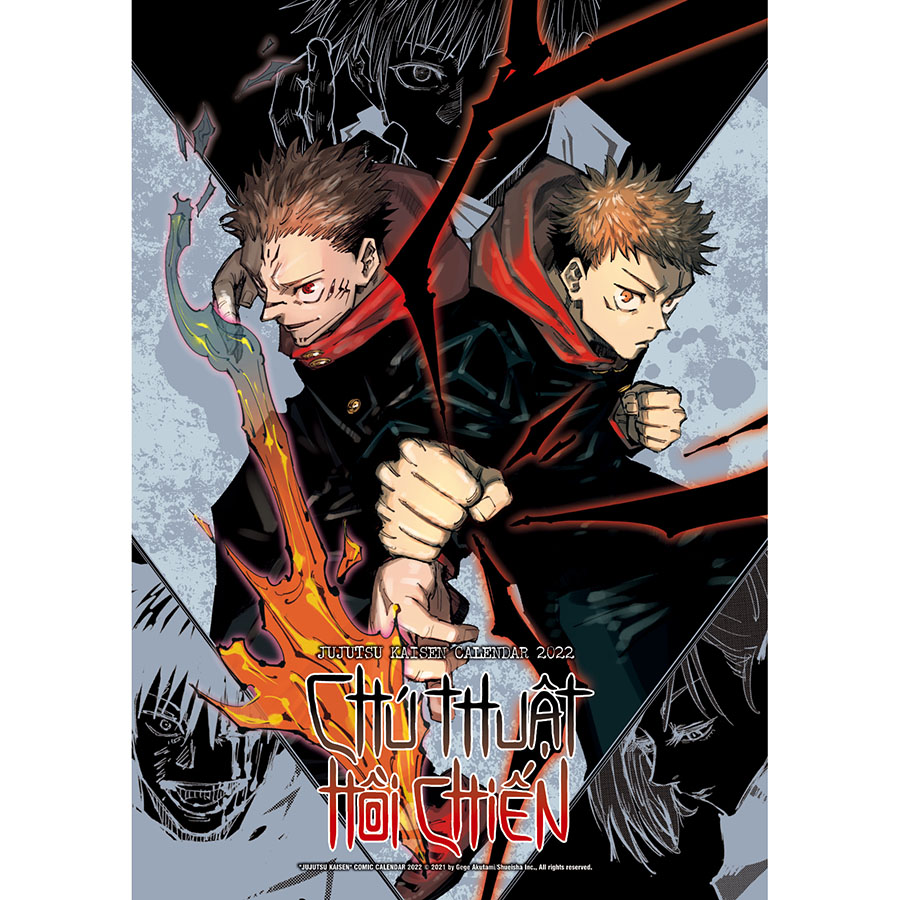 Lịch Manga Treo Tường Chú Thuật Hồi Chiến - Jujutsu Kaisen 2022