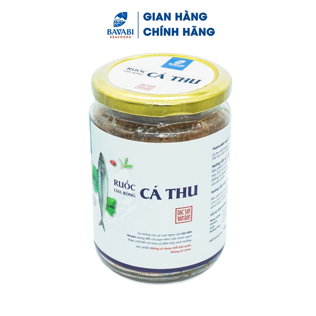 Ruốc Thịt Cá Thu Cho Bé Ăn Dặm BAVABI Hũ 150g Ruốc Ăn Liền Thơm Ngon Giàu Dinh Dưỡng | Đặc Sản Biển Quảng Ninh