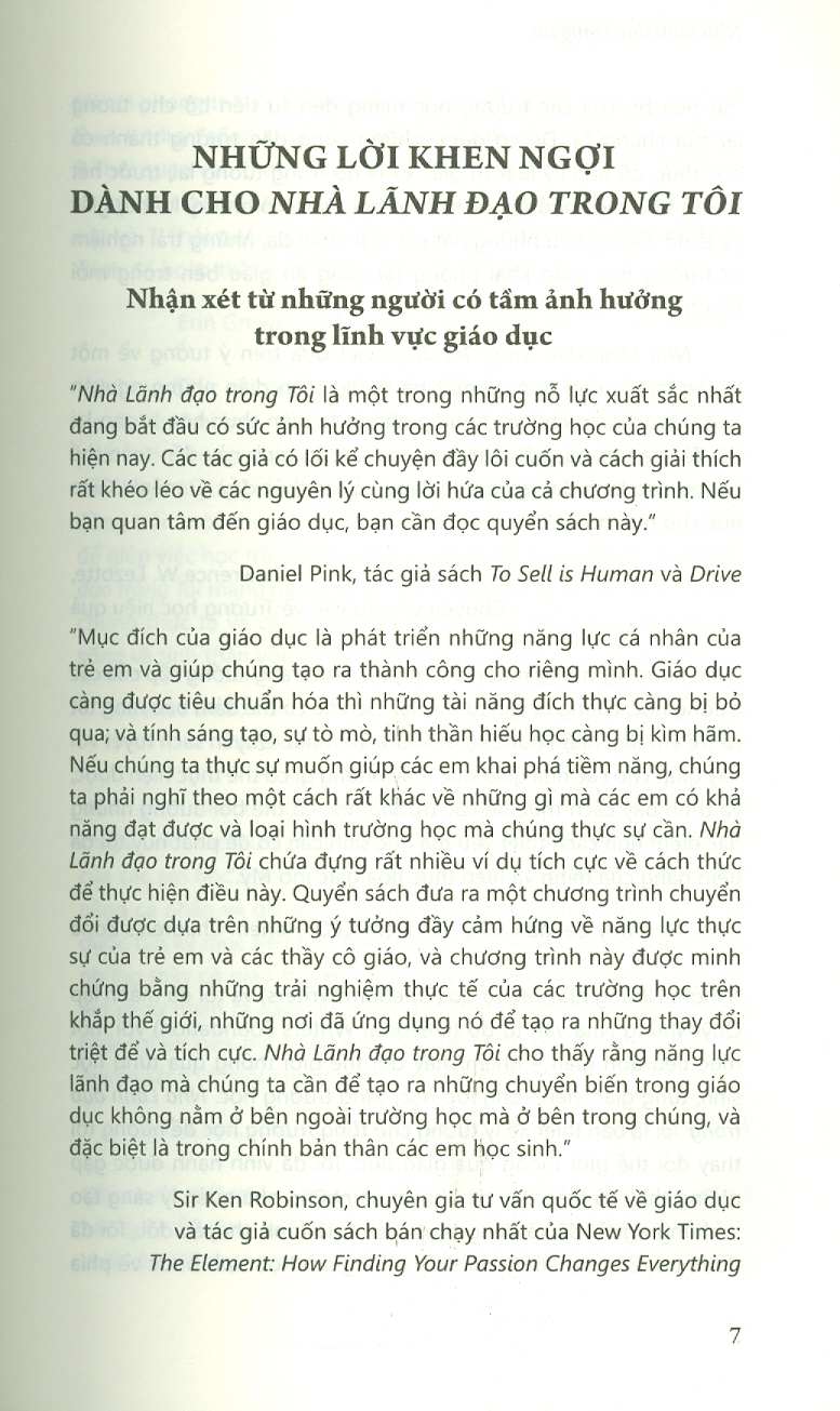 Sách PACE Books - Nhà lãnh đạo trong tôi (The Leader in Me) - Stephen R. Covey