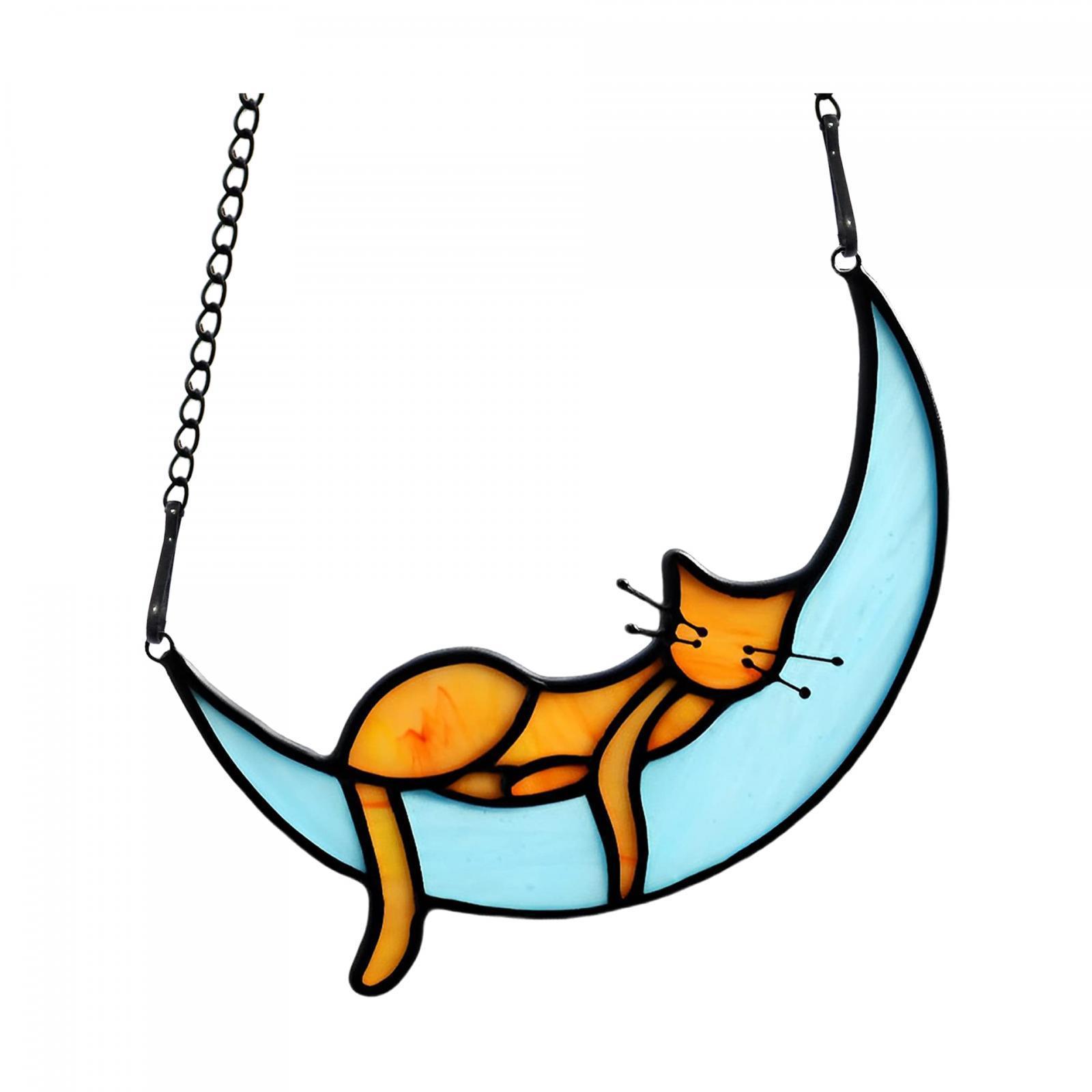 2pcs Stained Glass Window Hangings for Wedding Party Wall.