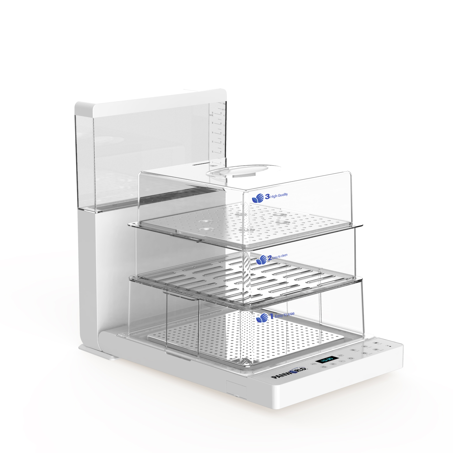 MÁY HẤP ĐIỆN GẤP GỌN PW-2313 ĐIỀU KHIỂN ĐIỆN TỬ - HÀNG CHÍNH HÃNG