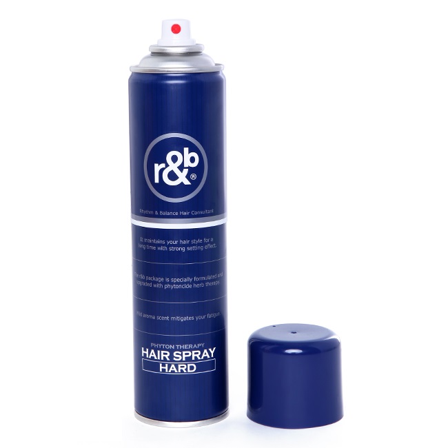 Keo xịt tạo kiểu giữ nếp tóc cho nữ có mùi hương spa quyến rũ R&B Hair Spray Hard, Hàn Quốc 300ml
