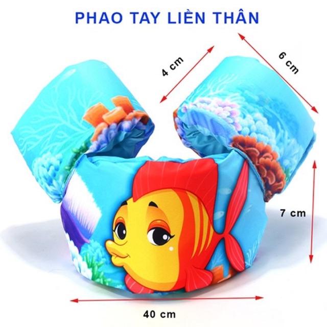 Phao tập bơi liền thân cho bé - phao tay đỡ ngực cho bé.Alam